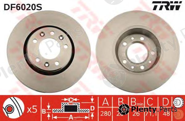  TRW part DF6020S Brake Disc