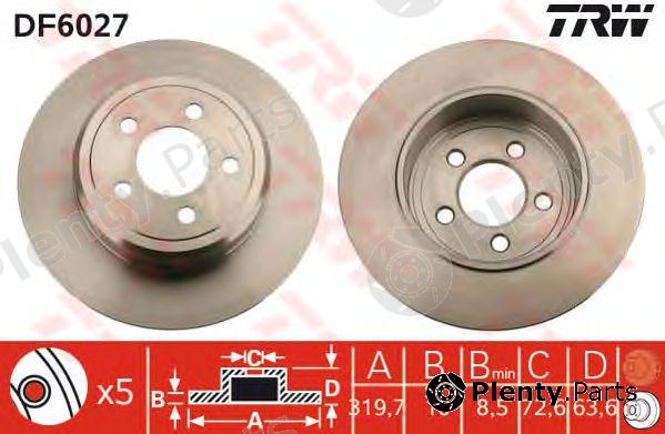  TRW part DF6027 Brake Disc