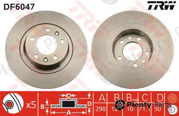  TRW part DF6047 Brake Disc