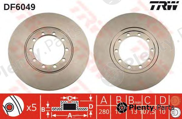  TRW part DF6049 Brake Disc