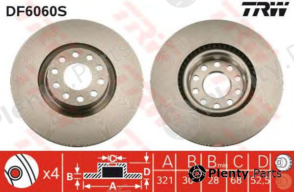  TRW part DF6060S Brake Disc