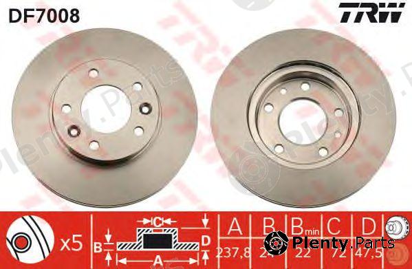  TRW part DF7008 Brake Disc