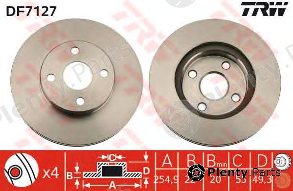  TRW part DF7127 Brake Disc