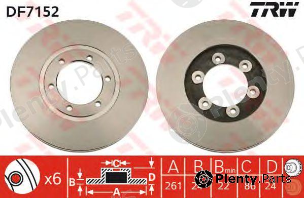  TRW part DF7152 Brake Disc