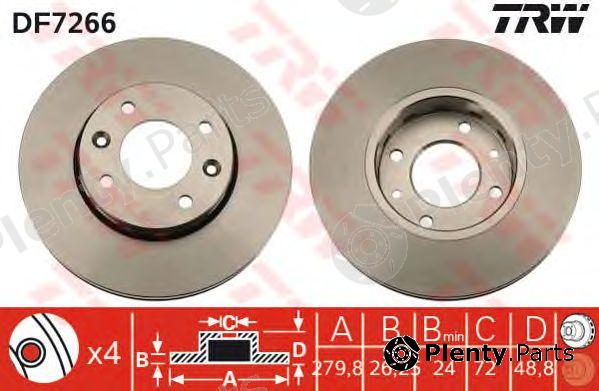  TRW part DF7266 Brake Disc