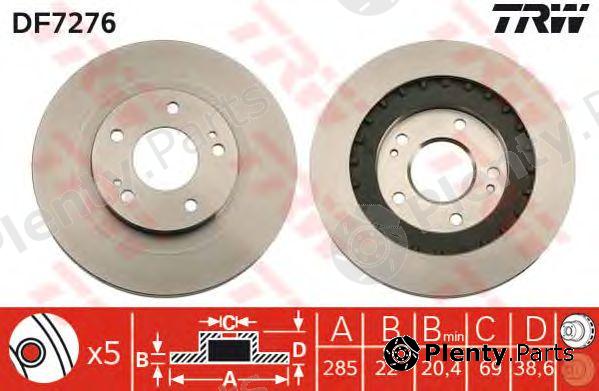  TRW part DF7276 Brake Disc