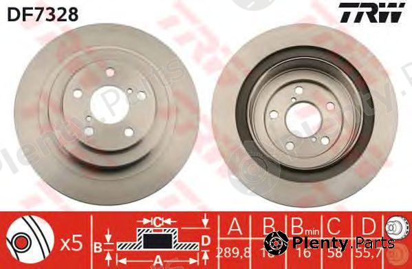  TRW part DF7328 Brake Disc