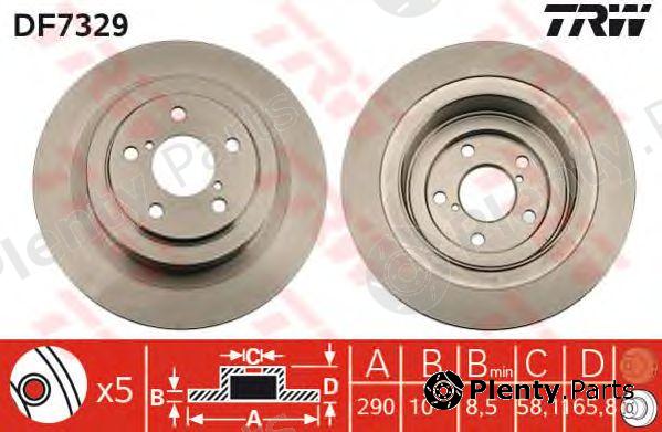  TRW part DF7329 Brake Disc