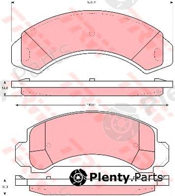  TRW part GDB1242 Brake Pad Set, disc brake