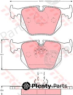  TRW part GDB1304 Brake Pad Set, disc brake