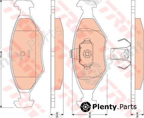  TRW part GDB1751 Brake Pad Set, disc brake