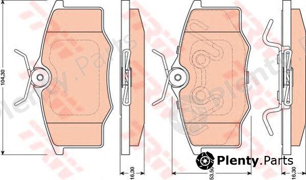  TRW part GDB1759 Brake Pad Set, disc brake