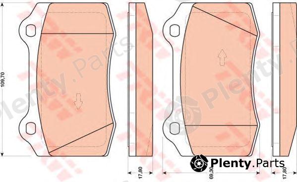 TRW part GDB1772 Brake Pad Set, disc brake