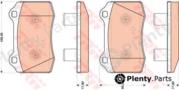  TRW part GDB1773 Brake Pad Set, disc brake