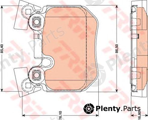  TRW part GDB1795 Brake Pad Set, disc brake