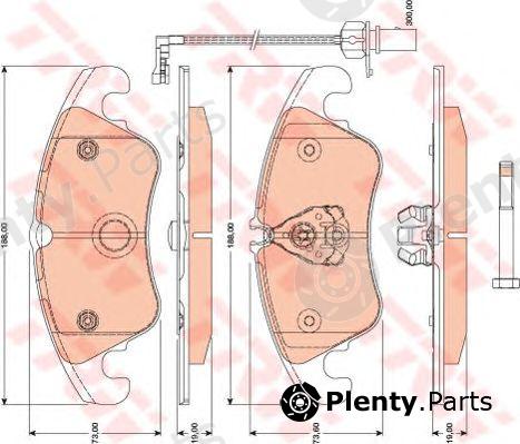  TRW part GDB1805 Brake Pad Set, disc brake