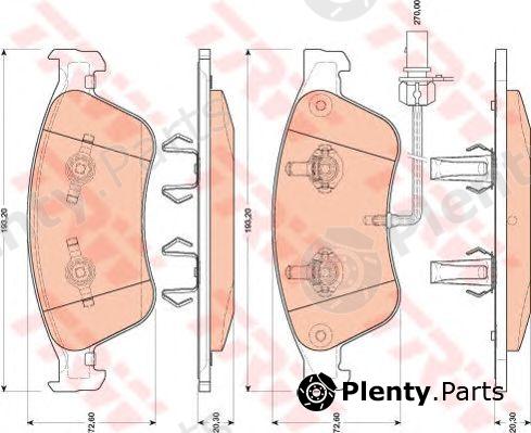  TRW part GDB1811 Brake Pad Set, disc brake
