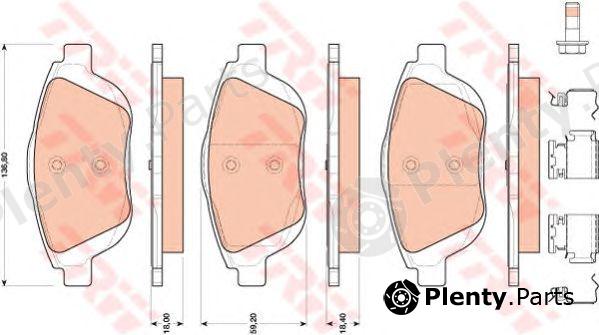  TRW part GDB1819 Brake Pad Set, disc brake