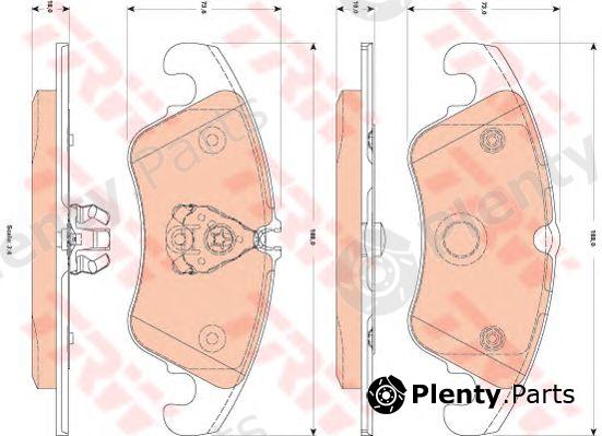  TRW part GDB1833 Brake Pad Set, disc brake