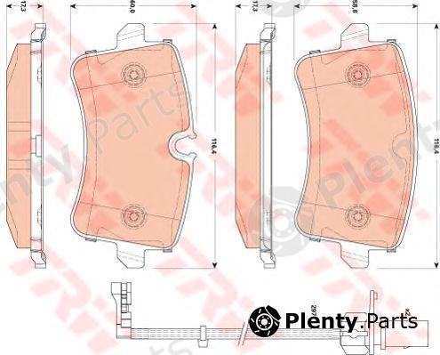  TRW part GDB1866 Brake Pad Set, disc brake