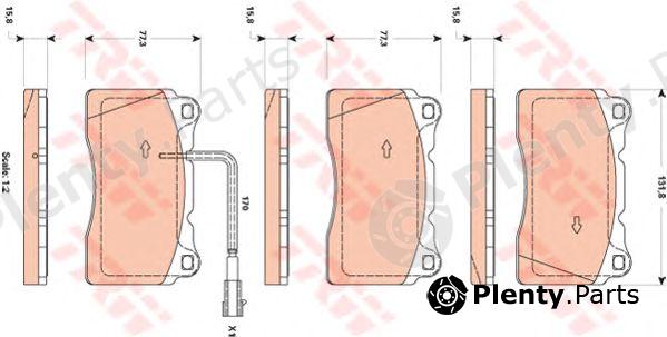  TRW part GDB1871 Brake Pad Set, disc brake