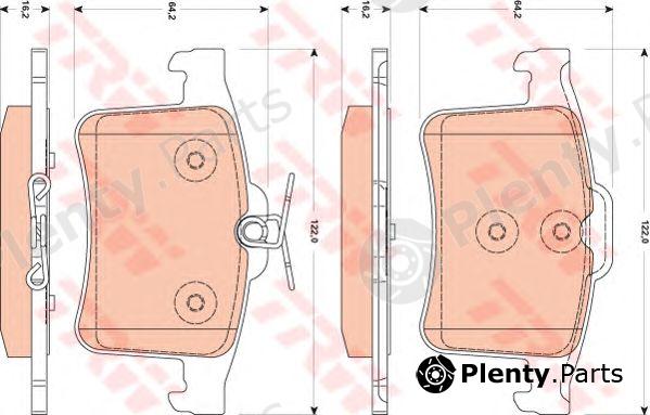  TRW part GDB1877 Brake Pad Set, disc brake