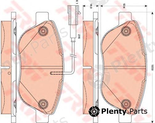  TRW part GDB1878 Brake Pad Set, disc brake
