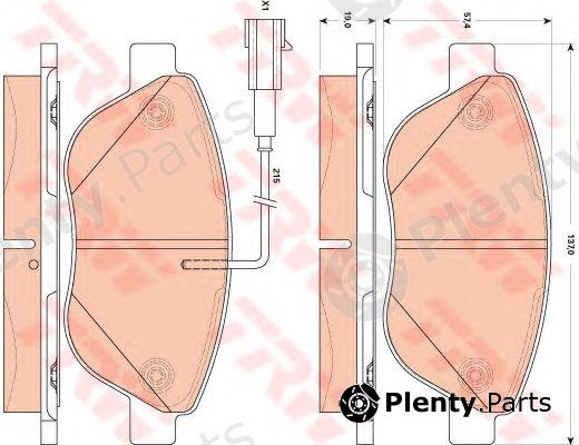  TRW part GDB1879 Brake Pad Set, disc brake