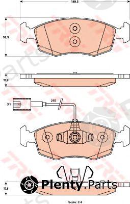  TRW part GDB1899 Brake Pad Set, disc brake