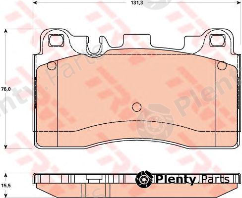  TRW part GDB1906 Brake Pad Set, disc brake