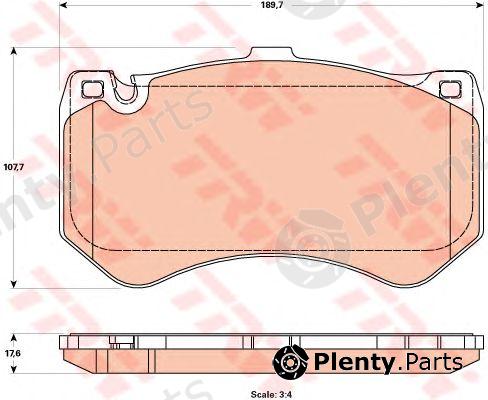  TRW part GDB1907 Brake Pad Set, disc brake