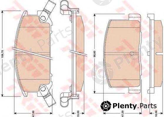  TRW part GDB3059 Brake Pad Set, disc brake