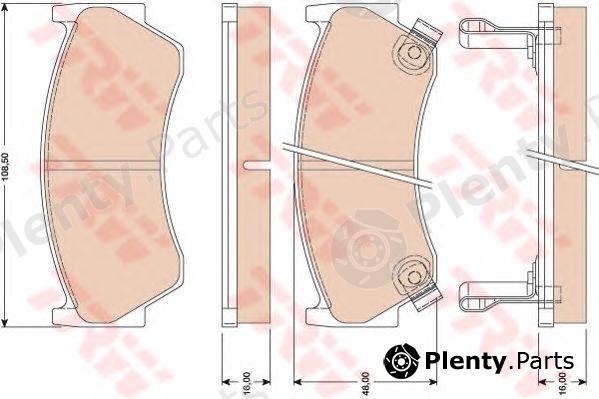  TRW part GDB3114 Brake Pad Set, disc brake