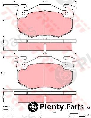  TRW part GDB313 Brake Pad Set, disc brake