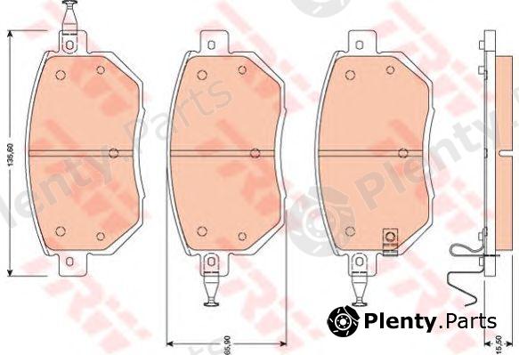  TRW part GDB3416 Brake Pad Set, disc brake