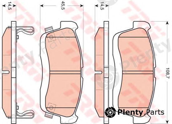  TRW part GDB3430 Brake Pad Set, disc brake