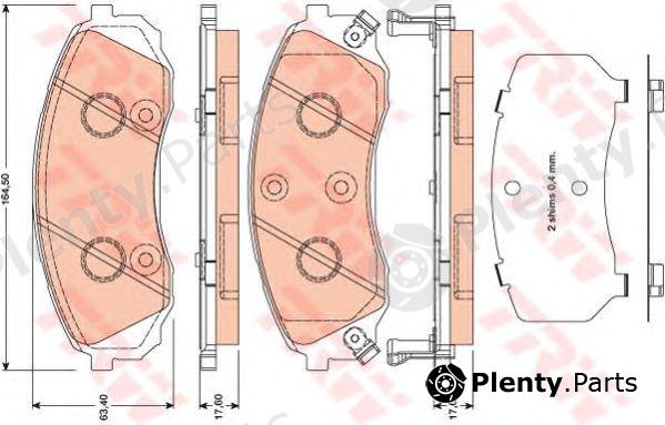  TRW part GDB3448 Brake Pad Set, disc brake