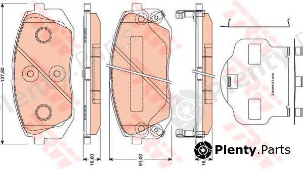  TRW part GDB3461 Brake Pad Set, disc brake