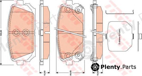  TRW part GDB3462 Brake Pad Set, disc brake