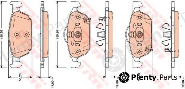  TRW part GDB3476 Brake Pad Set, disc brake