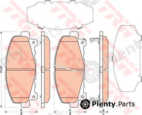  TRW part GDB3477 Brake Pad Set, disc brake