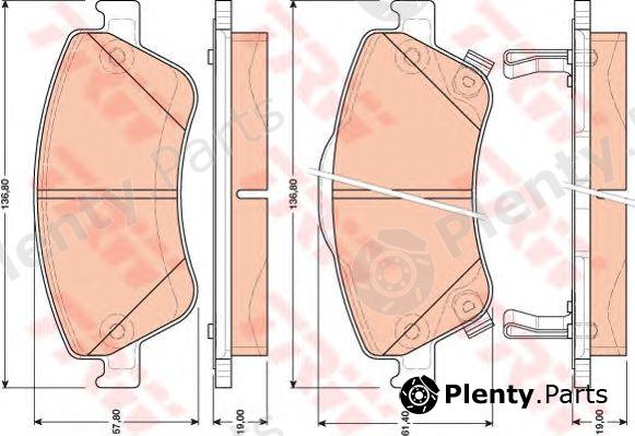  TRW part GDB3481 Brake Pad Set, disc brake