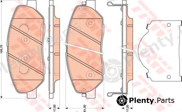  TRW part GDB3483 Brake Pad Set, disc brake