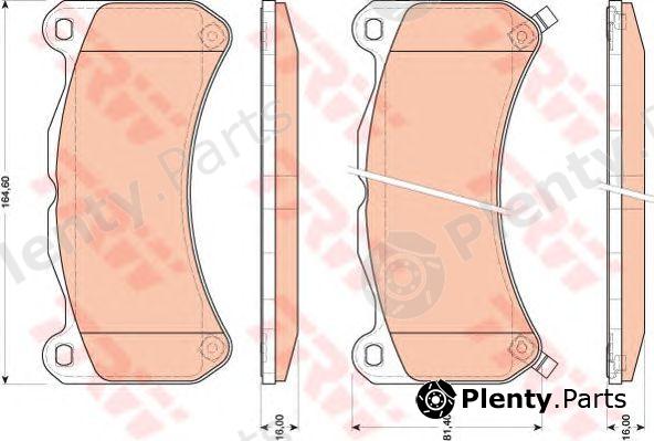  TRW part GDB3489 Brake Pad Set, disc brake