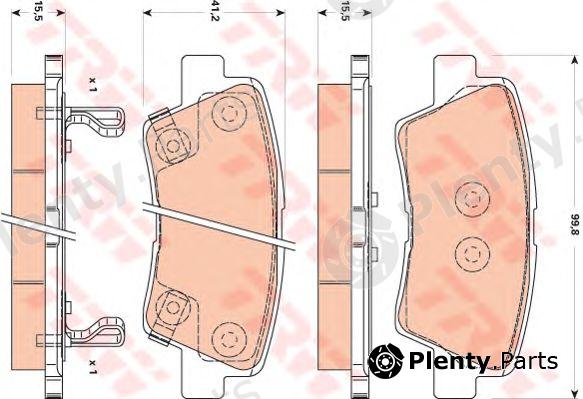  TRW part GDB3495 Brake Pad Set, disc brake