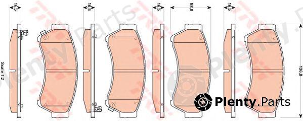  TRW part GDB3501 Brake Pad Set, disc brake