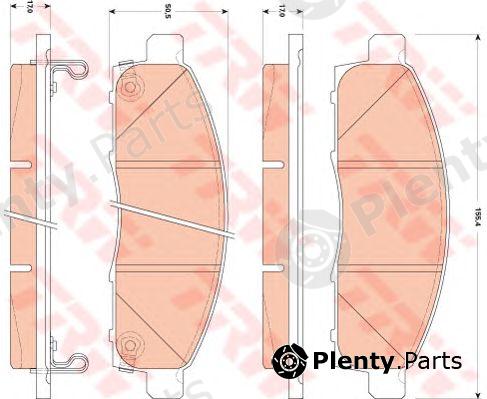  TRW part GDB3502 Brake Pad Set, disc brake