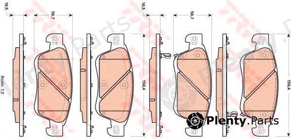  TRW part GDB3503 Brake Pad Set, disc brake