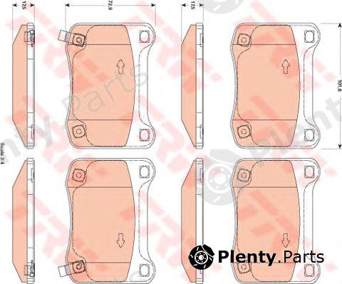  TRW part GDB3504 Brake Pad Set, disc brake