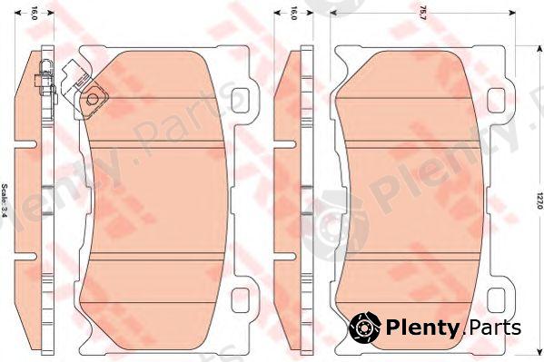  TRW part GDB3505 Brake Pad Set, disc brake